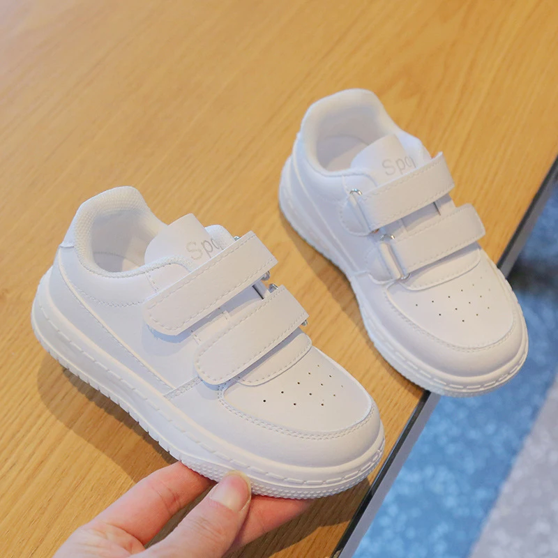 White Kids Shoes For Boys And Girls Spring Autumn Fashion Children Casual Shoes Non-slip Todder Sneakers Baby Board Shoe