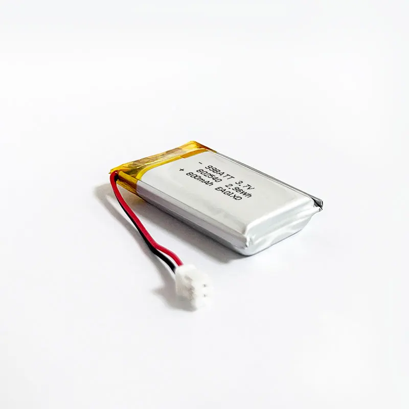 10PCS 802540 Lithium Battery 3.7V 800mAh  082540 802542 Li Polymer Batteries PH2P for Flashlight Remote Controller Handheld Fans