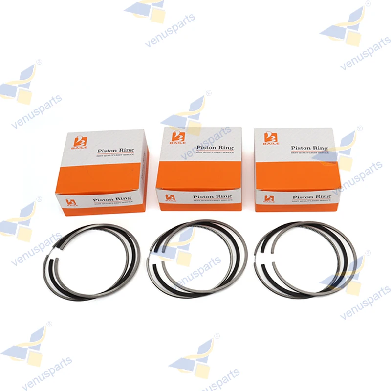 

3TNV84 3TNE84 Piston Rings For Yanmar 3D84 84mm 3 Cylinders STD 84*2+2+4 YM129002-22500 Diesel Overhaul Rebuild Kit Engine Parts