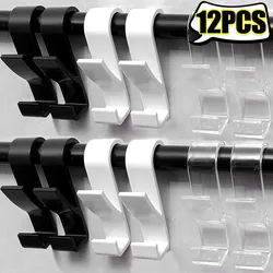 3/6PCS Bathroom Hanger Clips Heated Towel Radiator Rail Hook Holder Multifunction Drying Rack Hook Towel Clothes Storage Hanger
