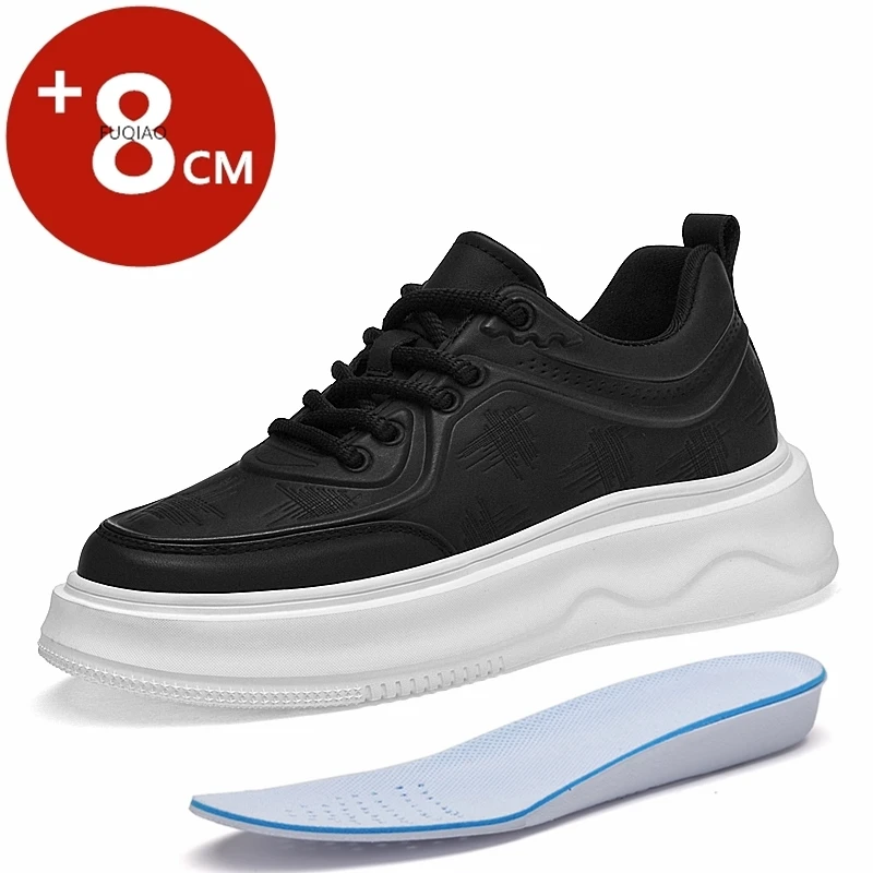 

Unisex 8CM Invisible Height Elevator Sneakers Thick Sole Sport Shoes Comfort Breathable Non Slip Walking Trainers for Men Women