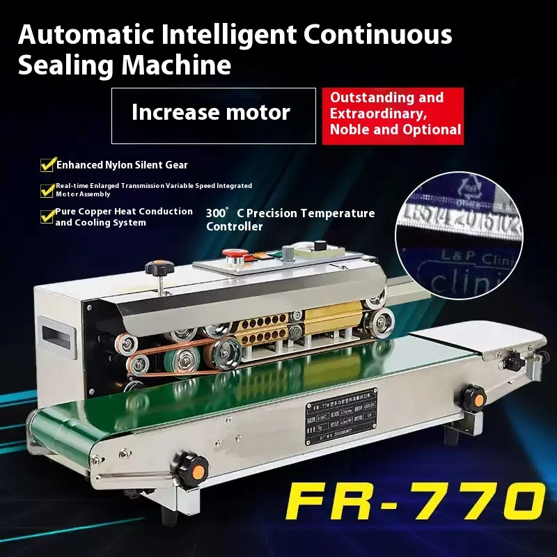 Fully Automatic Sealing Machine Continuous Bag Sealing Machine Aluminum Foil Plastic Film Packaging Bag Sealing Machin