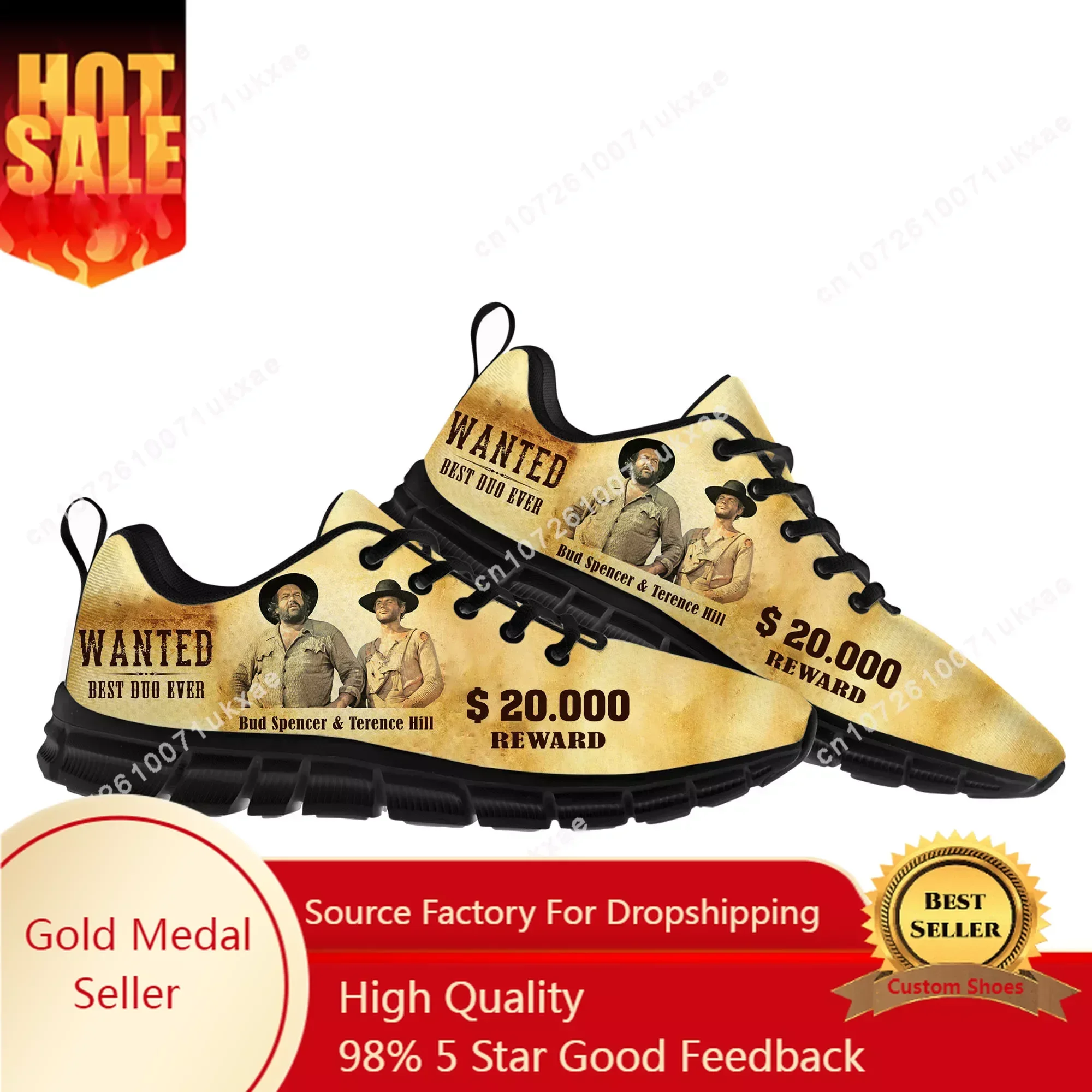 

Bud Spencer Terence Hill Sports Shoes Mens Womens Sneakers Parent Sneaker Customize DIY Couple Shoe