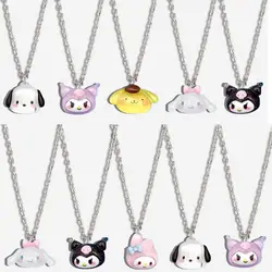 Sanrio Kuromi Student Bijou Ketting Schattige Cinnamoroll Kawaii Sleutelbeen Verstelbare Hanger Mijn Melodie Accessoires Meisjes Cadeau