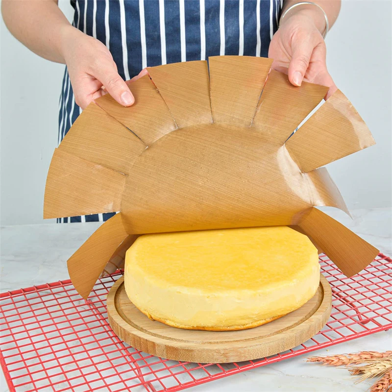 40cm Reusable Cake Tin Liner Cake Baking Mat Round Non Stick Baking Pan Sheet Heat Resistant Oven Baking mat Oil Paper BBQ Pad