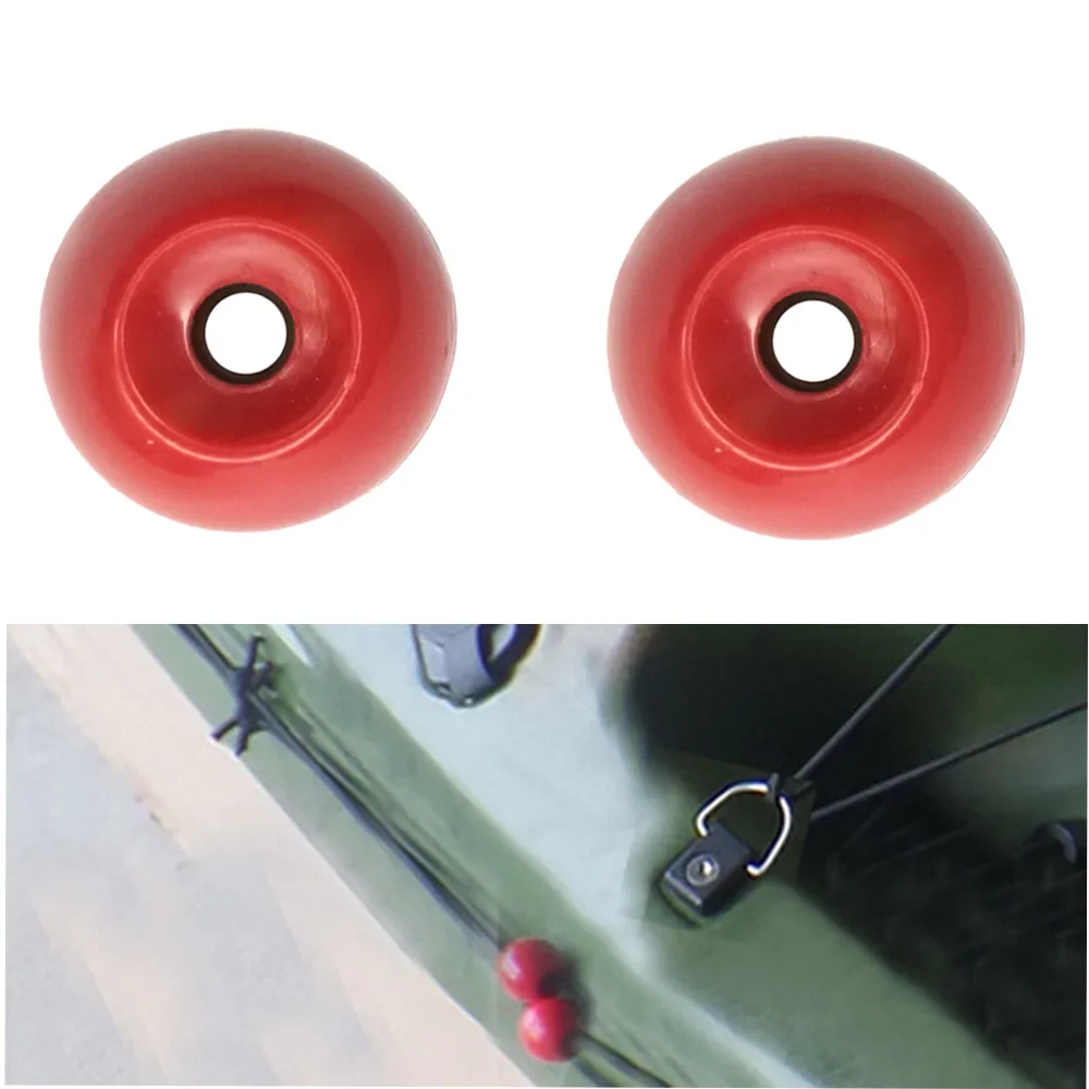 Palline rosse per estremità del cavo della corda del Kayak per l'accessorio del sistema di controllo del timone della coda della canoa della barca