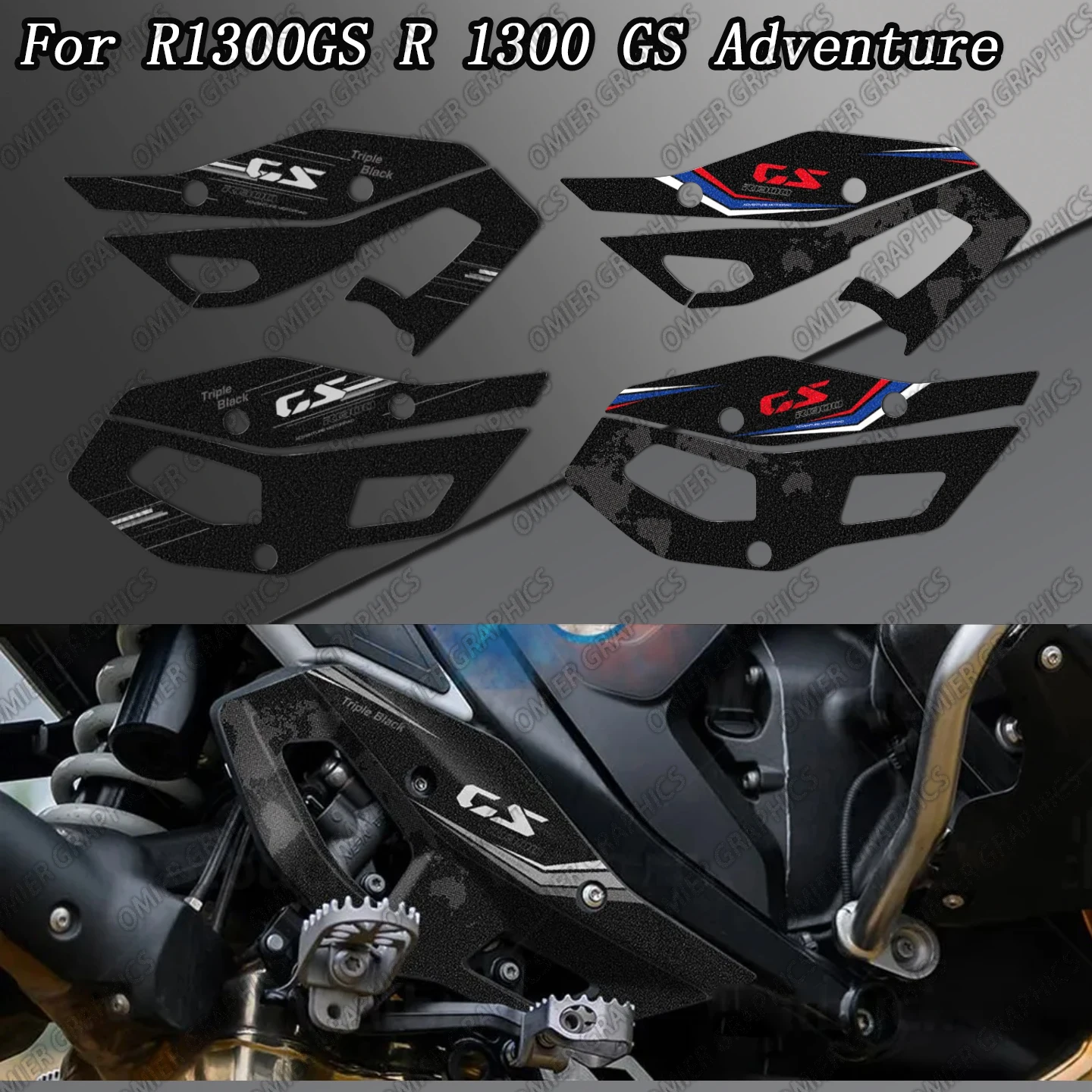

For R1300GS R 1300 GS 2023 2024 Motorcycle Accessories Rear Heel Protectors Stickers