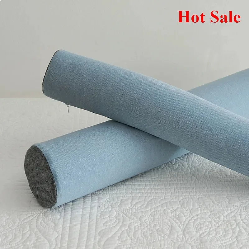 Natural Latex Cylindrical Pillow Traction Cervical Spine Straightening Orthopedic Neck Support for Sleep