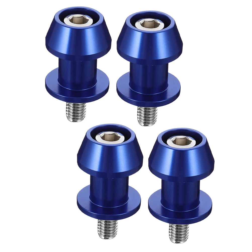 

4pcs Rear Lift Screws CNC Precision Motorcycle Spools Swingarm Sliders Stand Robust Materials Safety Reliability Aluminum
