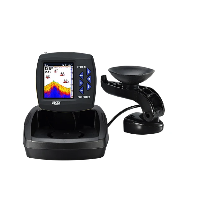 

Lucky Bait Boat Fishing Sonar FF918C-T 3.5inch Colored Dot-Matrix Display With Transducer Sensor