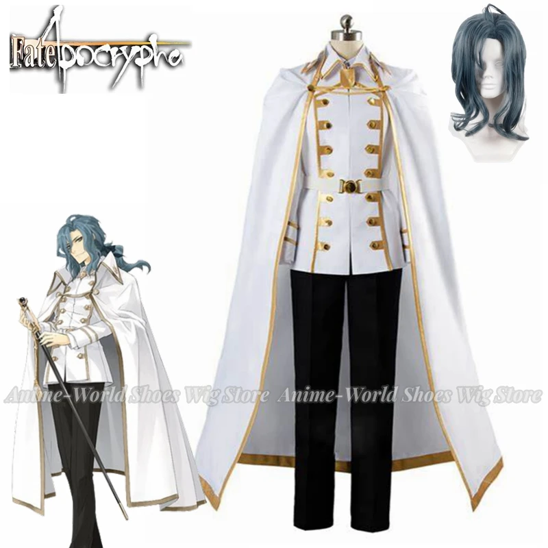 《Custom Size》Anime Fate Apocrypha Darnic Prestone Yggdmillennia White Anime Cosplay Costumes Halloween costume Wig