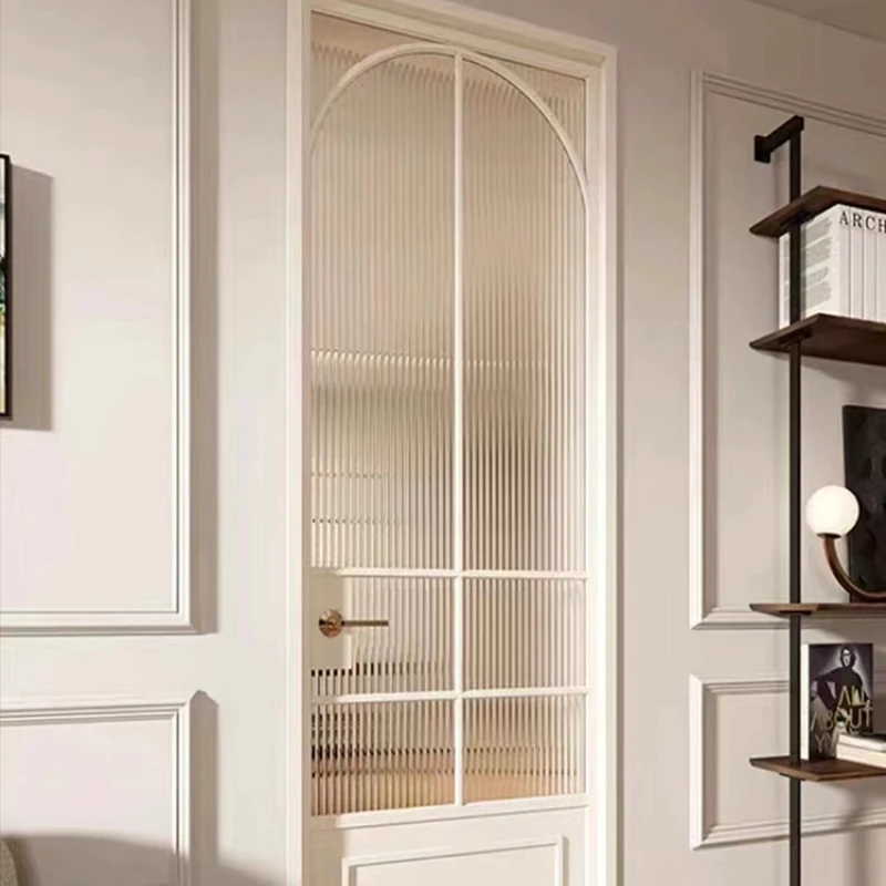 

Wrought iron kitchen swing door balcony narrow side Changhong glass door