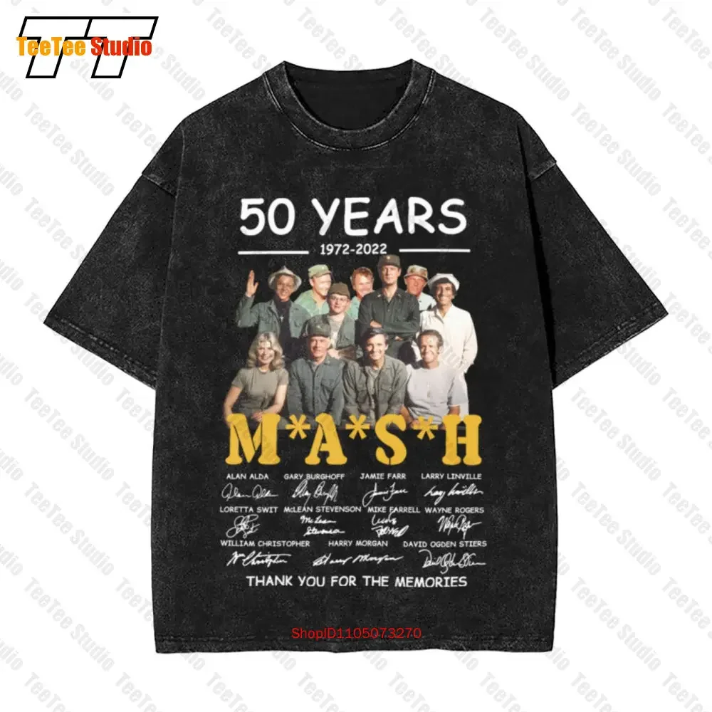 50 Years 1972 2022 Mash Thank You For The Memories Signatures Plus Size Oversized T-Shirt AQBV