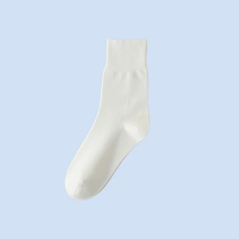 

5/10 Pairs Pure Cotton Socks Women's Postpartum Socks Summer Women's Thin Solid Color Breathable Cotton Middle-tube Socks