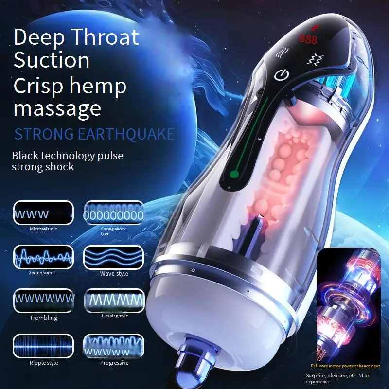 振動モード付きペニストレーニング亀頭マッサージアダルトグッズ寝室浴室専用ペニス増大マスターベーションカップ