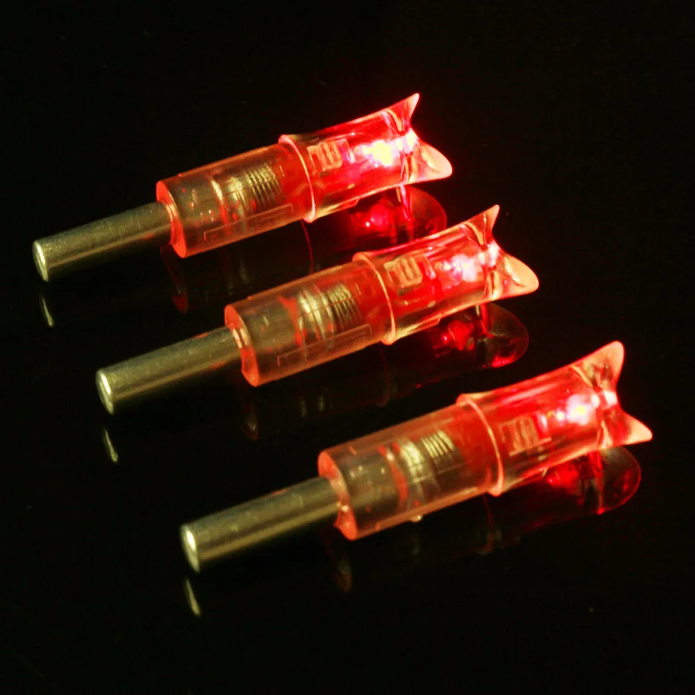 3/6/12pcs Crossbow Arrow Archery Lighted Nock LED Light Shiny For Night Hunting Sports Shooting Arrows Hunting Accessories