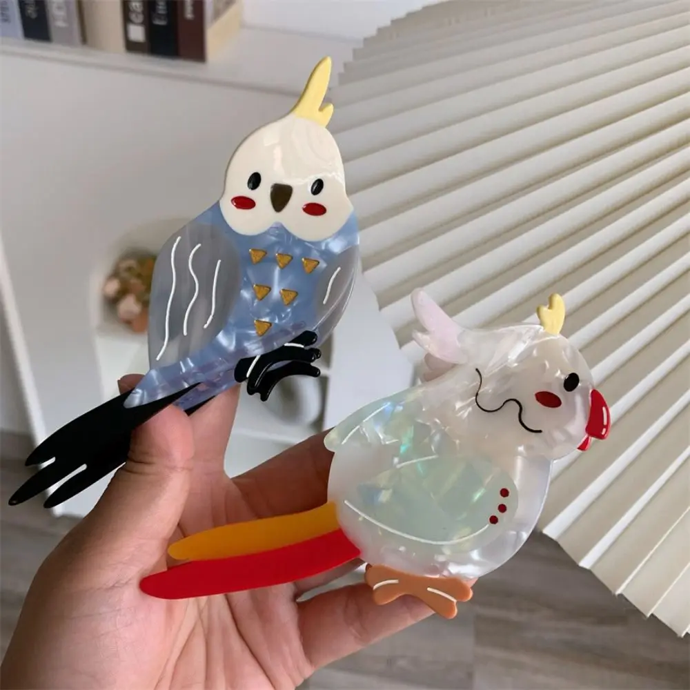 

Personalized Cute Cartoon Animal Shark Clip Creative Korean Style Acetic Acid Hair Claw Headwear Parrot Bird Hair Claw Girls