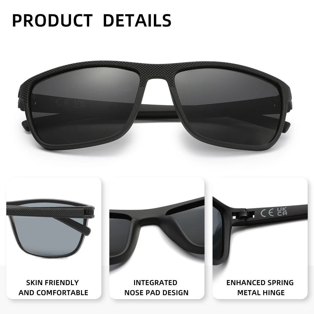 RBsunny Light Weight Sunglasses Men Polarized  Sports Sun Glasses Women Oculos UV400 Protection  Anti-glare Eyewear