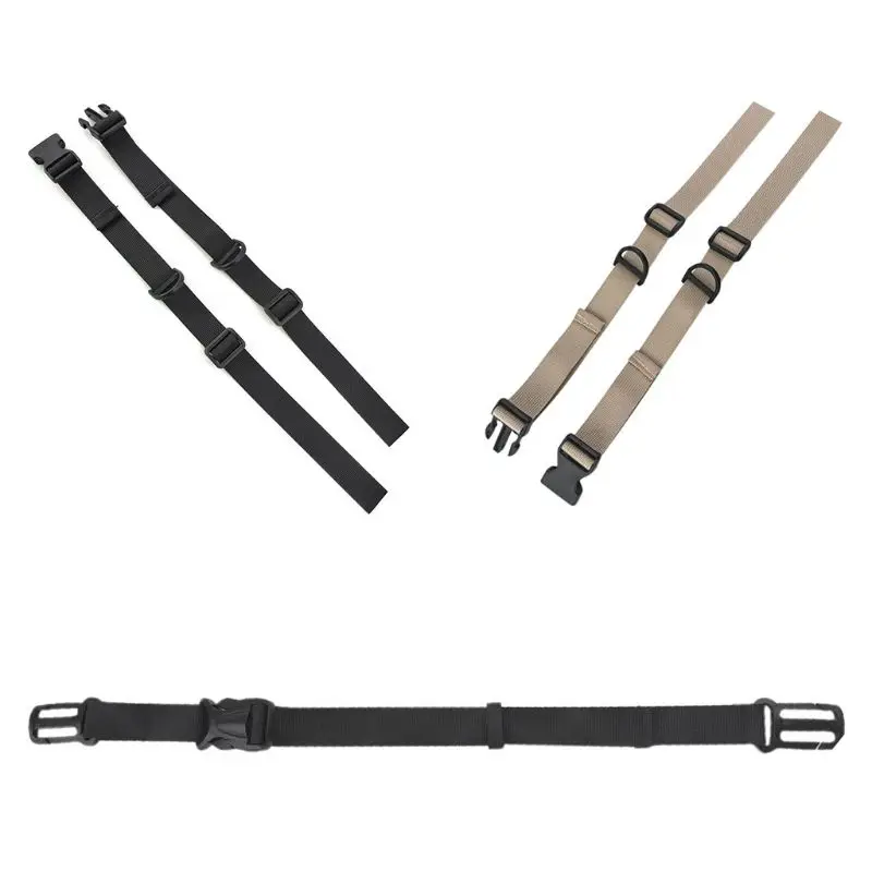 2Pcs/Pair Adjustable Nylon Backpack Chest Harness Strap Webbing Sternum Clip Rep