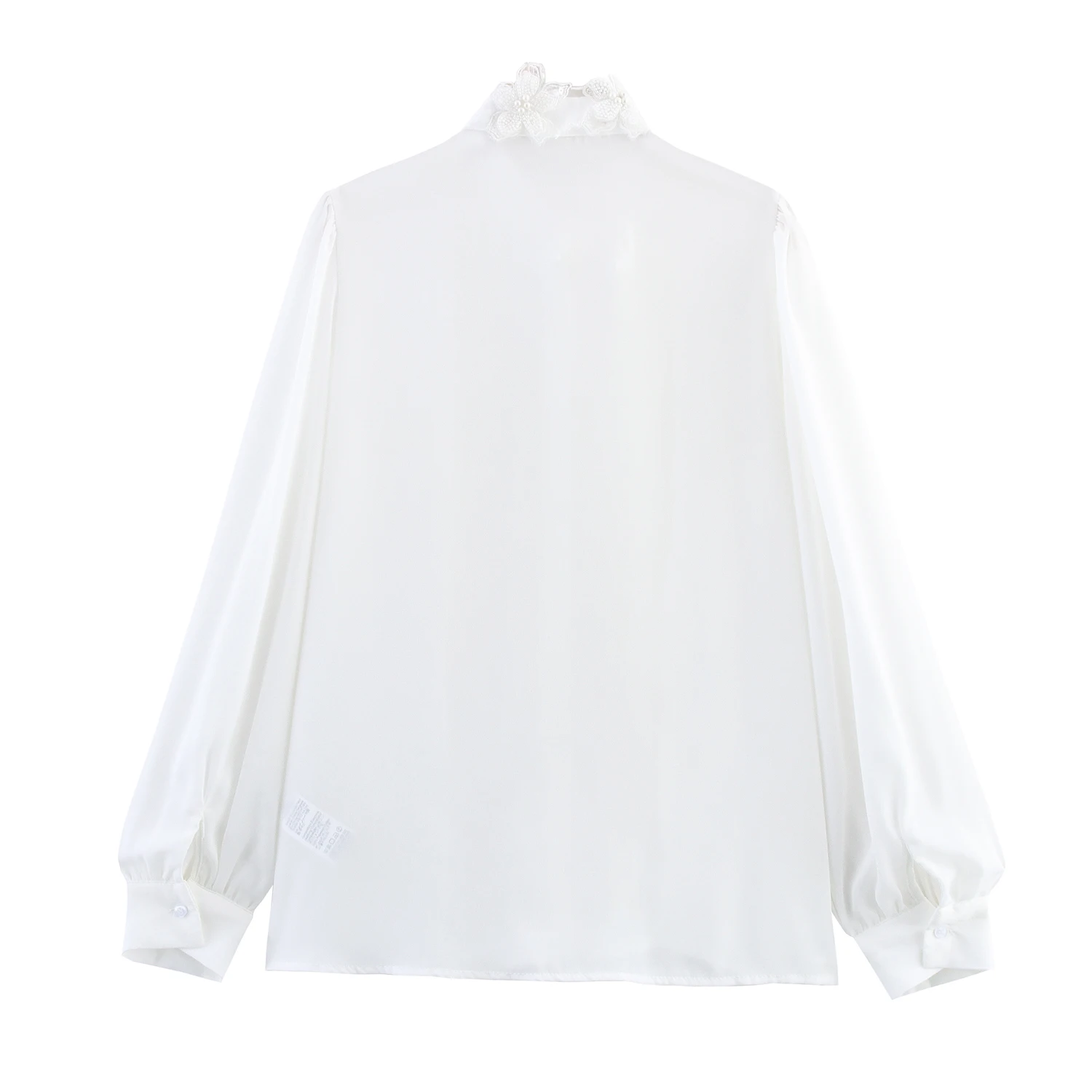 قميص نسائي عصري بتصميم ربيعي جديد من JNLEAOG، ياقة صغيرة قائمة، أكمام طويلة، زخرفة زهور، تطريز ثلاثي الأبعاد، نمط فرنسي، قصة ...