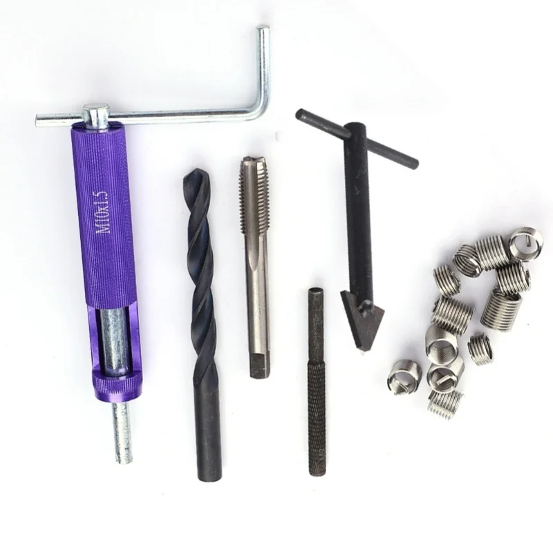 

M10 X 1.25 Thread Repair Insert Kit 12PCS Screw Sleeve 1D 1.5D 2D(M10 )