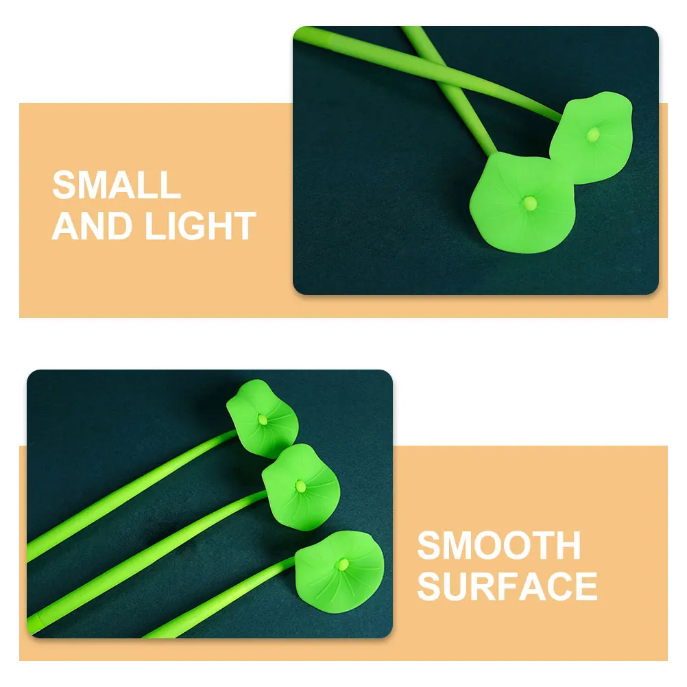 

5pcs Lotus Leaf Gel Cute Writing For School Stationery Portable Signature Student Pens Cartoon Pens For Teens