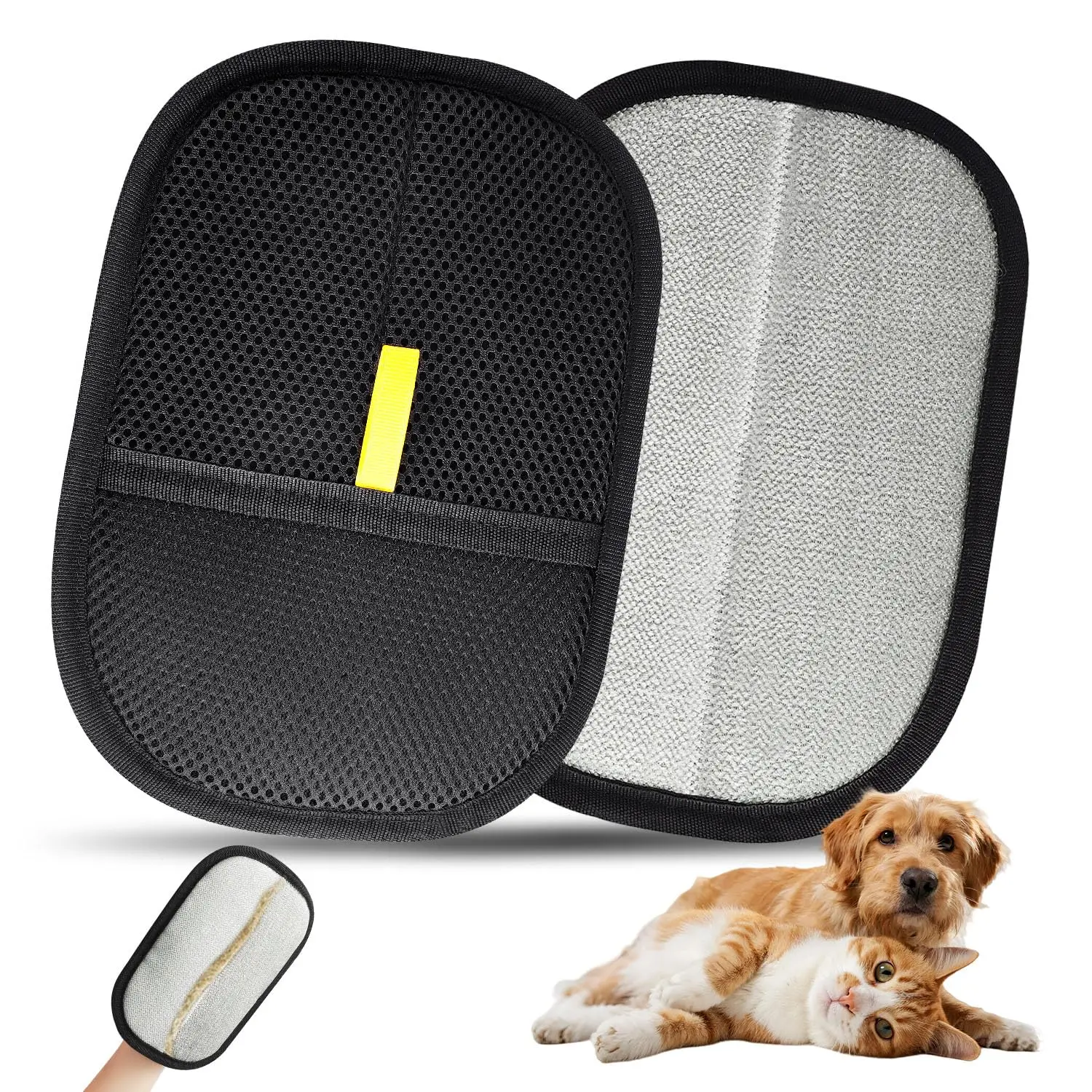 Magic Pet Hair Removal Gloves Brush Static Dedusting Brush Removing Dog Cat Hair From Sofa Carpet Clothes Tool Supplies