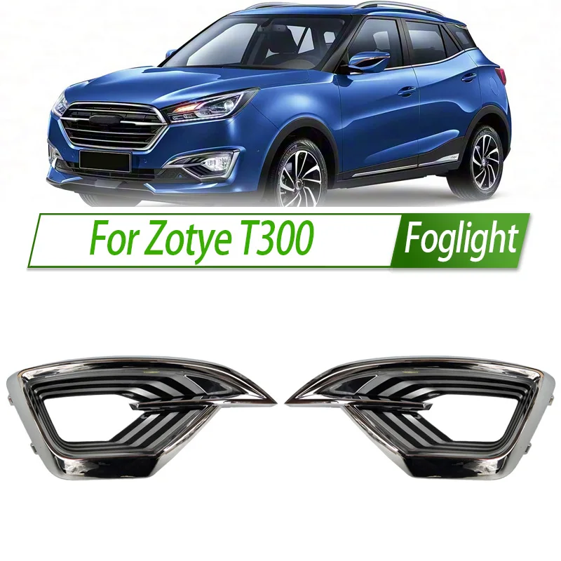 

For Zotye T300 Front Bumper Fog Light Cover Foglight Fog Lamp Foglamp Frame Lid Housing