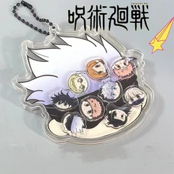 Kawaii Cartoon Action Figures Gojo Satoru Keychain Pendant Anime Jujutsu Kaisen Backpack Accessories Toys Boy Girl Holiday Gift