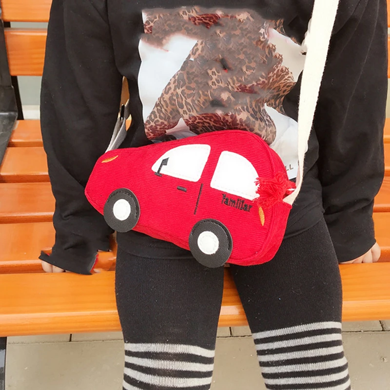 Mode Mini sac à bandoulière paquet enfants bébé garçons filles voiture sac à bandoulière sacs à main dessin animé cochon Mini porte-monnaie