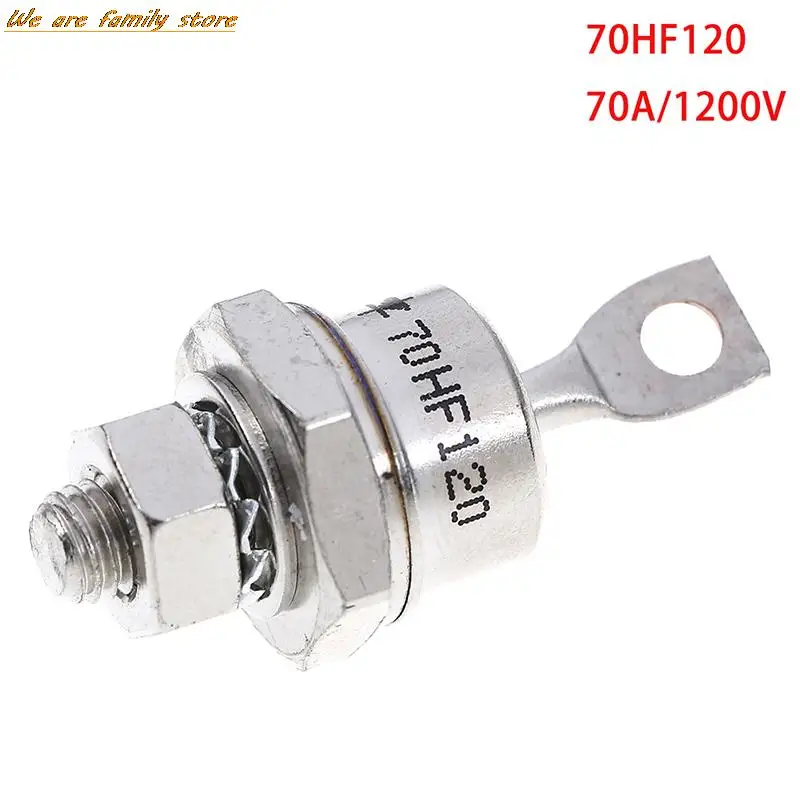 Rectificador de alta potencia 70HF120 70A 1200V, tipo perno metálico, accesorios de diodos, 1 unidad