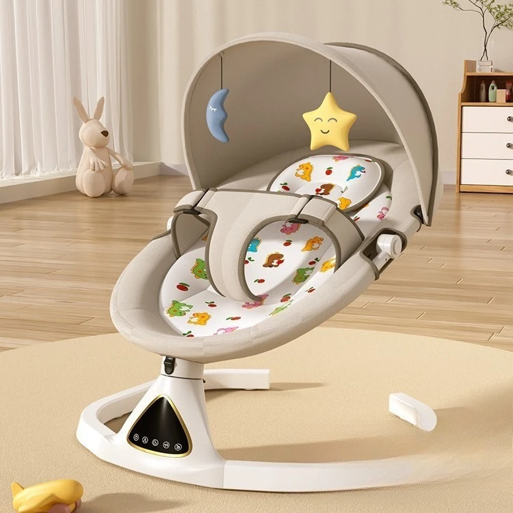 كرسي هزاز لحديثي الولادة كرسي كاكاو كهربائي اقناع الطفل للنوم الطفل