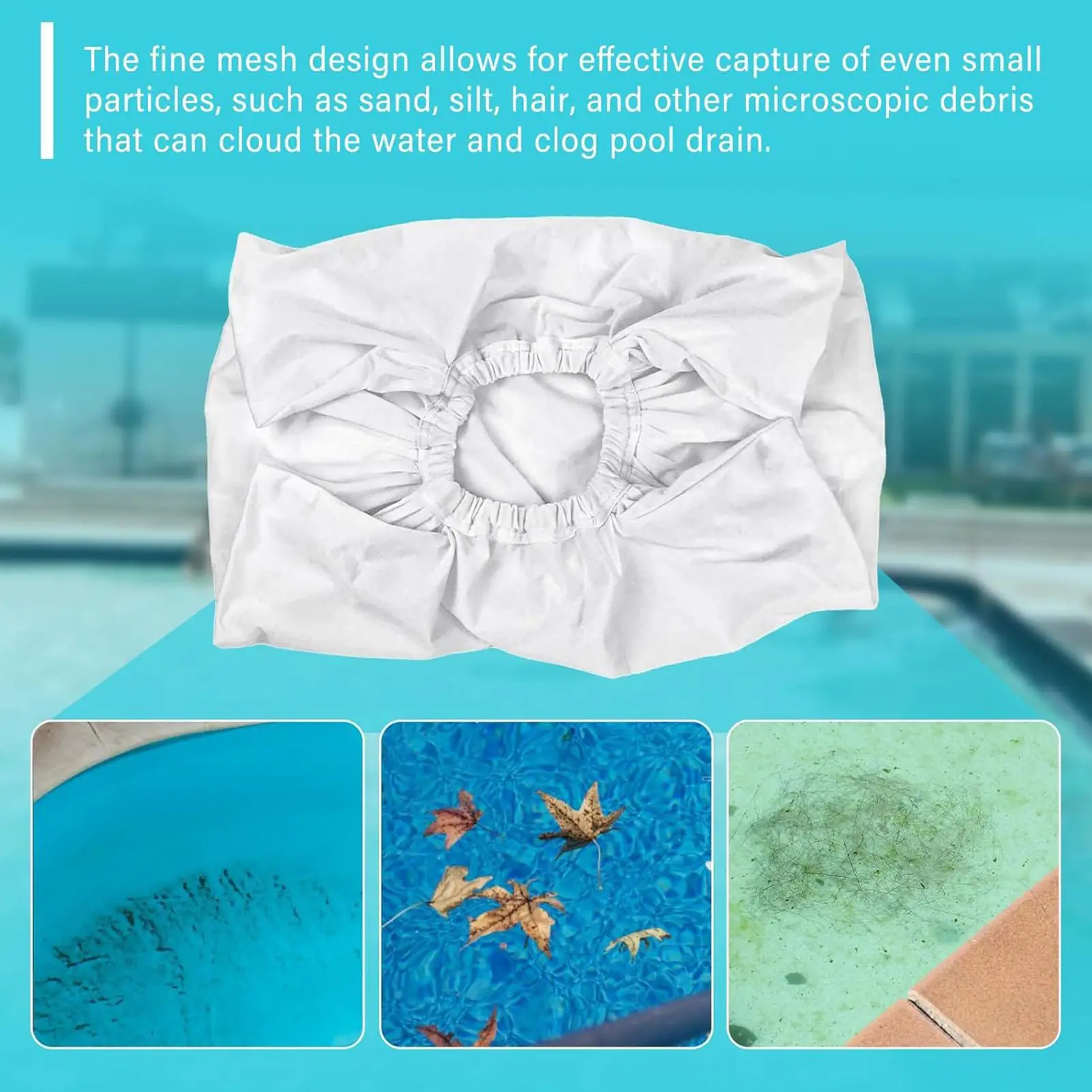 

Замена мешка для тонкого фильтра премиум-класса для пылесосов для бассейна Aquabot, совместимого с мешком для фильтра Aquafirst, мешка для робота-пылесоса для бассейна