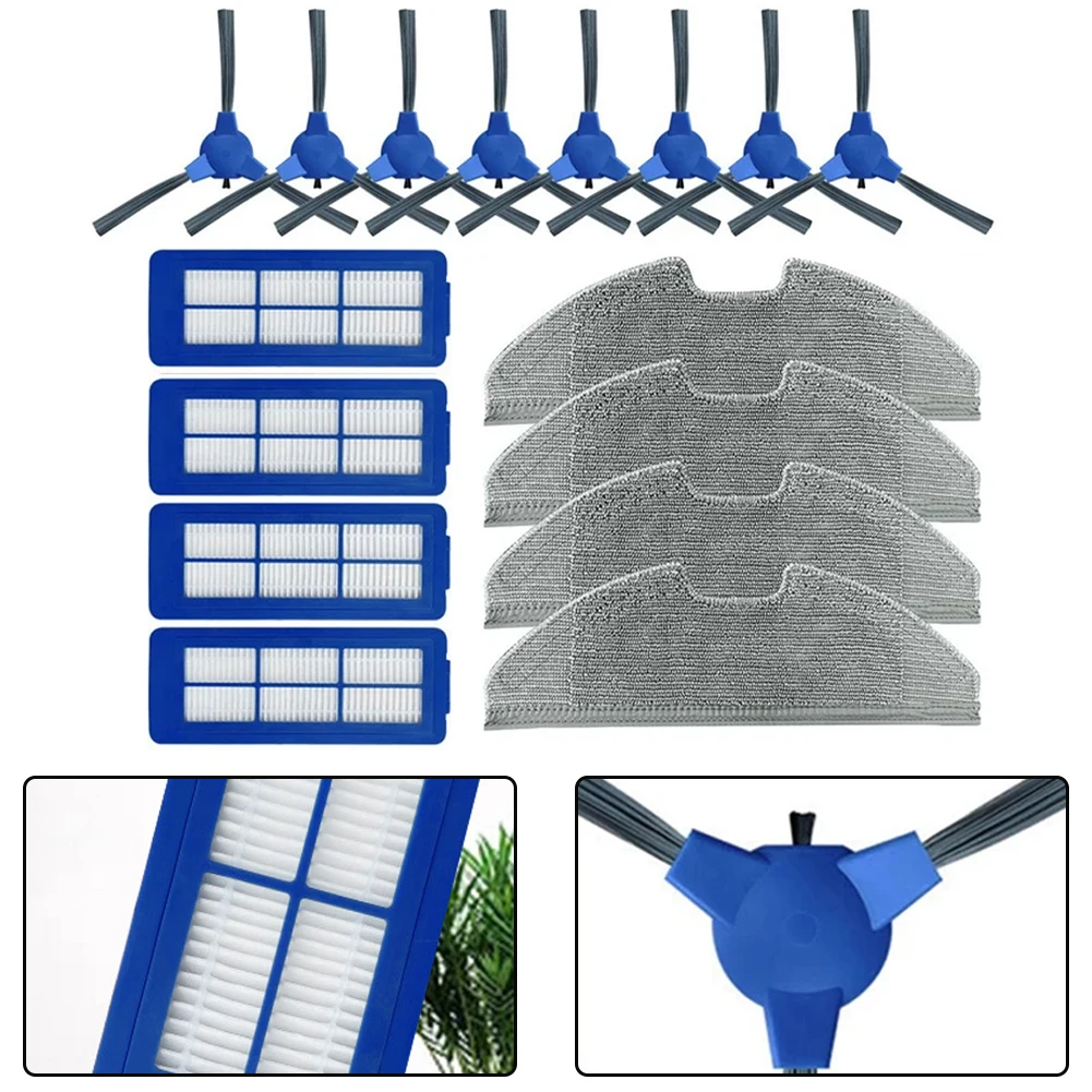 

For Eufy For Robovac G10/G20/G30 Vacuum Cleaner Filter, Mop, Roller Brush, And Side Brush Accessory Set