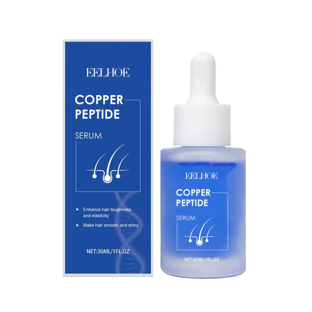 Copper Peptide Serum for Hair Growth, 30ML Biotin & Peptide Hair Density Serum Tripeptide Scalp Care for Thicker, Fuller Hair