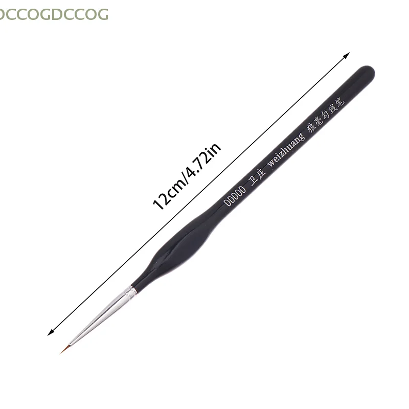 Ensemble de pinceaux à peinture à pointe Fine de précision, 5 pièces, poils en Nylon fins Extra fins pour modèles acryliques, artisanat d'art détail Miniature