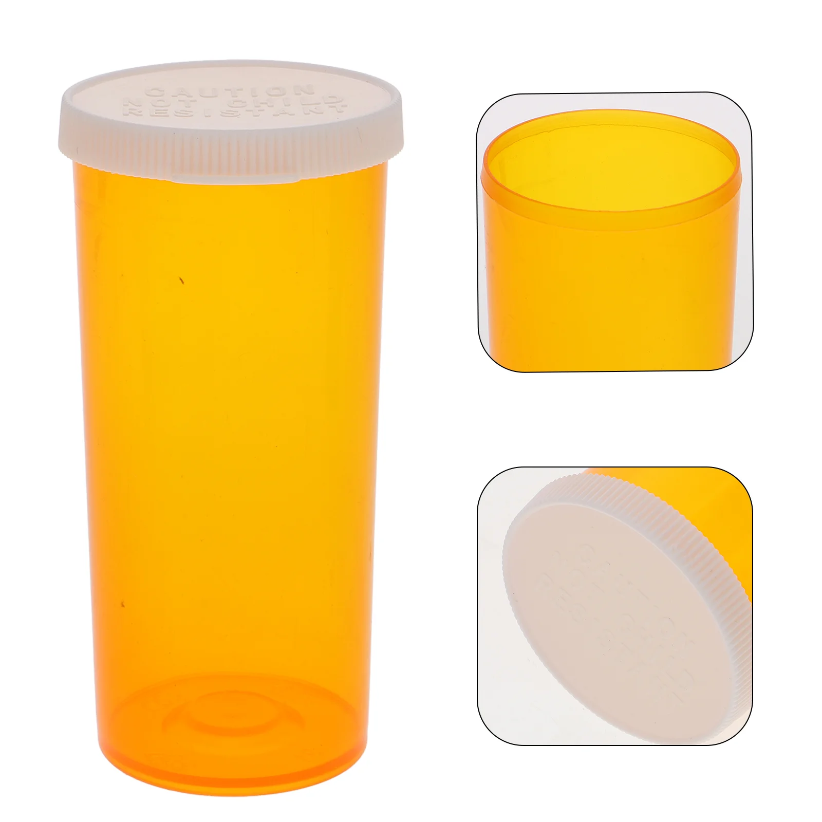 20pcs Plastic Pill Bottles Pill Container Portable Travel Vials Pill Vials With Caps