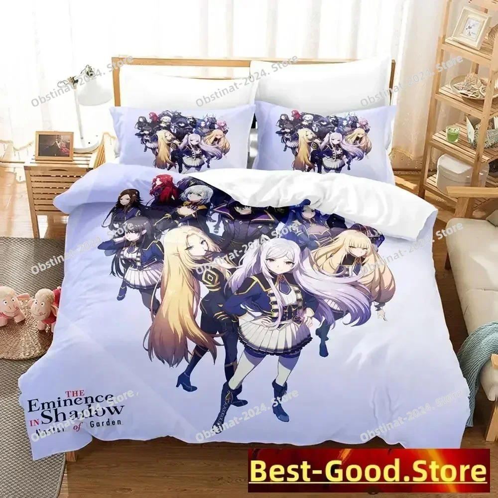 The Eminence in Shadow 3D Printing Comforter Bedding Set,Duvet Cover Bed Set Quilt Cover Pillowcase,King Queen Size Bedding Set