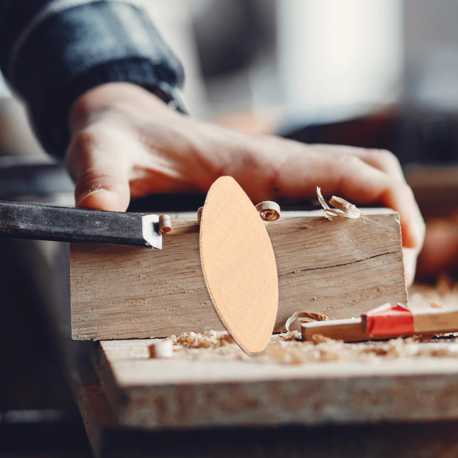 

100 Pcs Wooden Board Splicing Tenon Slotting Machines Hardwood Biscuits Woodworking Tools Connections Precision Slotting