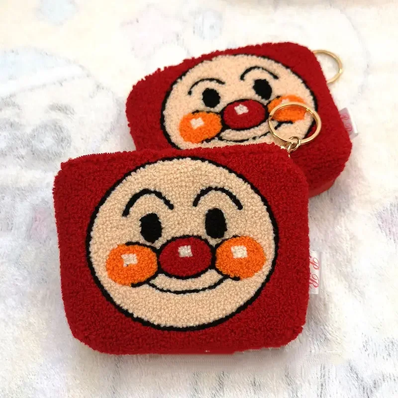 Cartoon Anime Anpanman Münzbörse Kreative Reißverschluss-Geldbörse Kopfhörer-Aufbewahrungstasche Niedliche Modische Münzaufbewahrungstasche Festtagsgeschenk