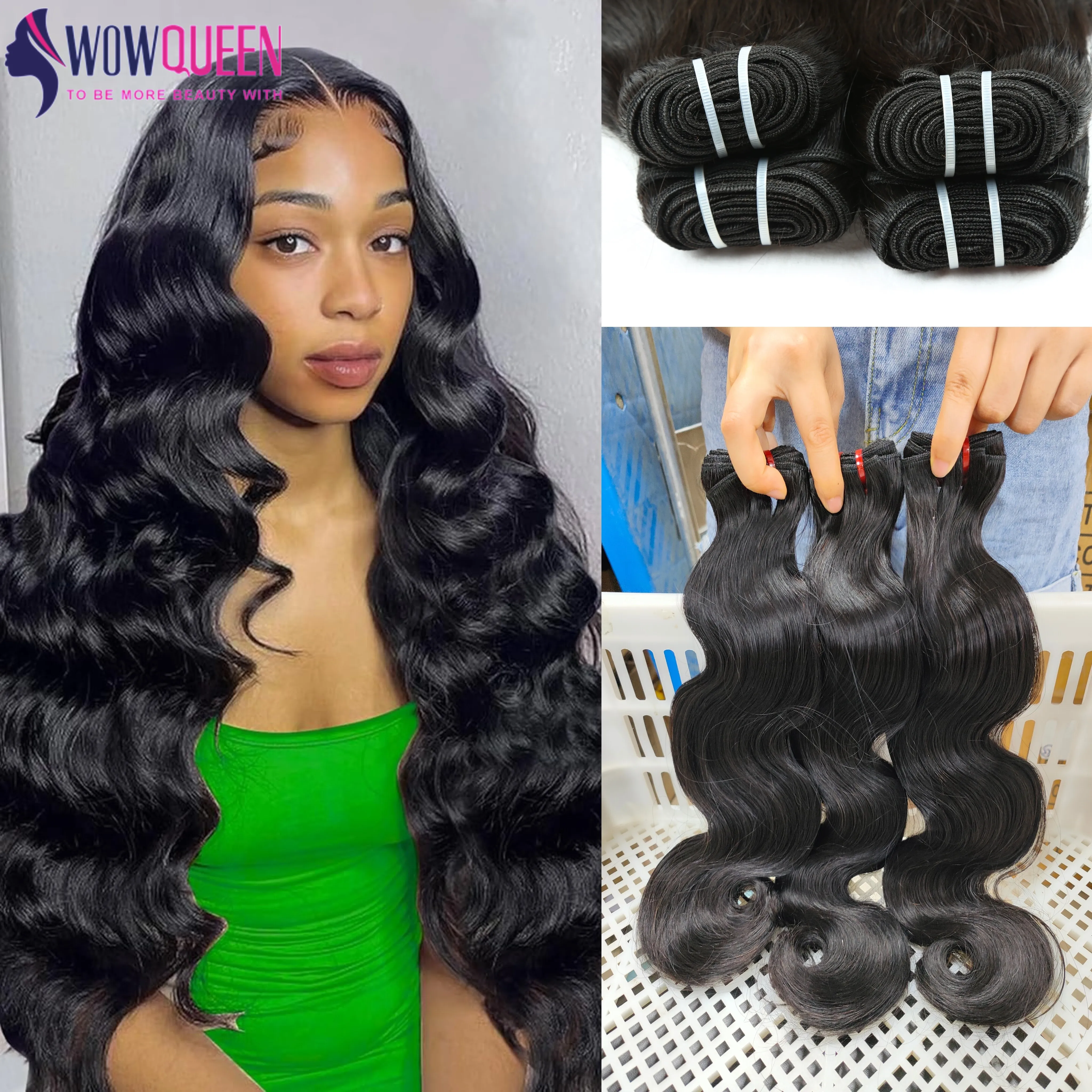 

Super Double Drawn Vietnamese Raw Body Wave Bundles Full Thick Hair Extensions For Women Virgin Brazilian Raw Hair Bundles Weave