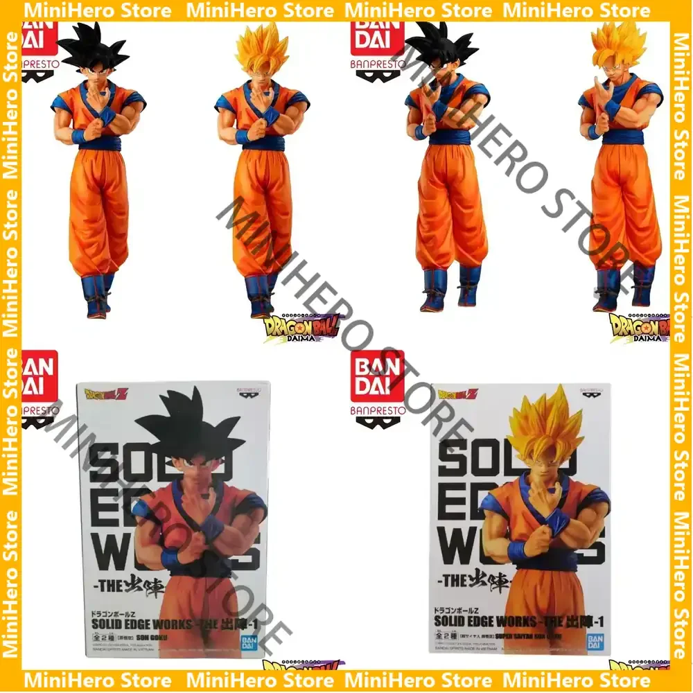 

В наличии Оригинальная фигурка Bandai Banpresto Dragon Ball Son Goku Solid Edge Works Vol 1, ПВХ, масштаб 1/7, для демонстрации