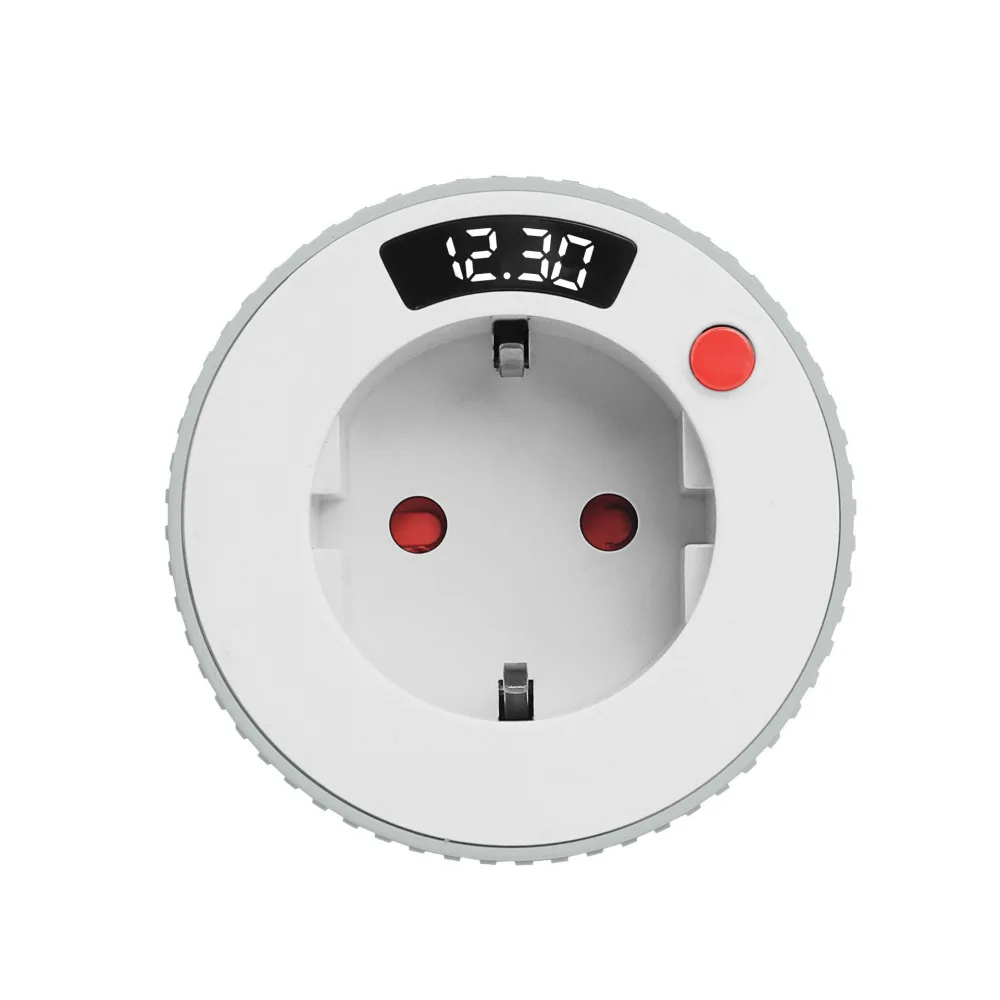 Programmable Mechanical Timer Socket EU Plug 24 Hour Power Outlet Switch For Kitchen Appliances Easy Operation Energy