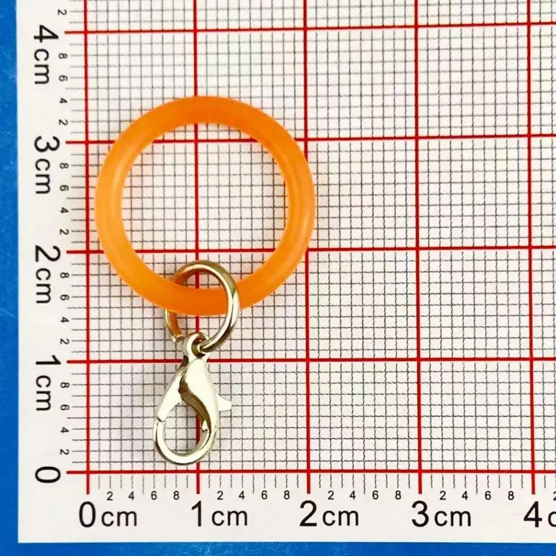 10 Stück O-förmige Silikon-Schlüsselringe, flexible Gummi-O-Ringe, Schlüsselanhänger-Verbinder, DIY-Schmuck, Taschenanhänger, kleine Accessoires – Detail 14