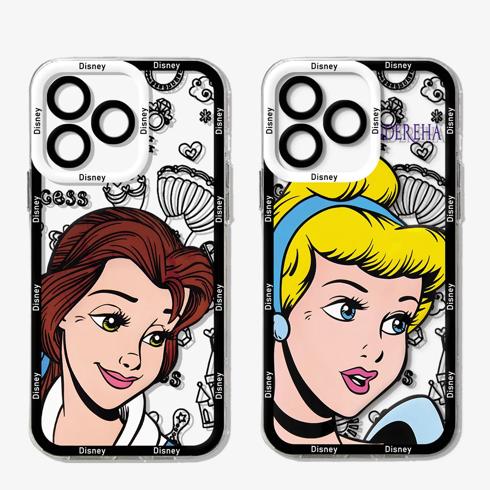 Cute Disney Princess Evils Queen Clear Case For Samsung A73 A72 A71 A55 A52 A51 A50 A42 A35 A33 A32 A24 A23 A22 A13 A05 5G Cover