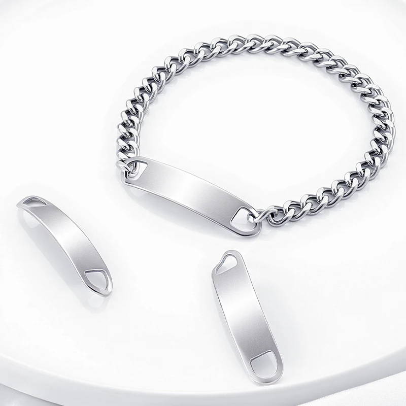 

Stainless Steel Curved Plate Connectors for Jewelry Making Materials Craft Bracelet Necklaces for Women Men DIY Accessories