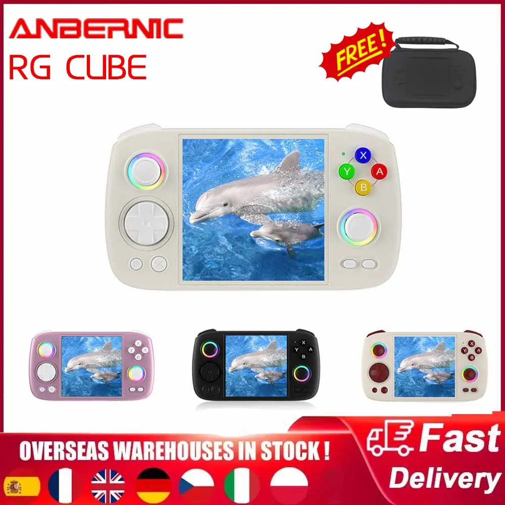 RG Cube ANBERNIC retro handheld game console 3.95 inches 720x720 touch screen Android 13 Bluetooth WIF