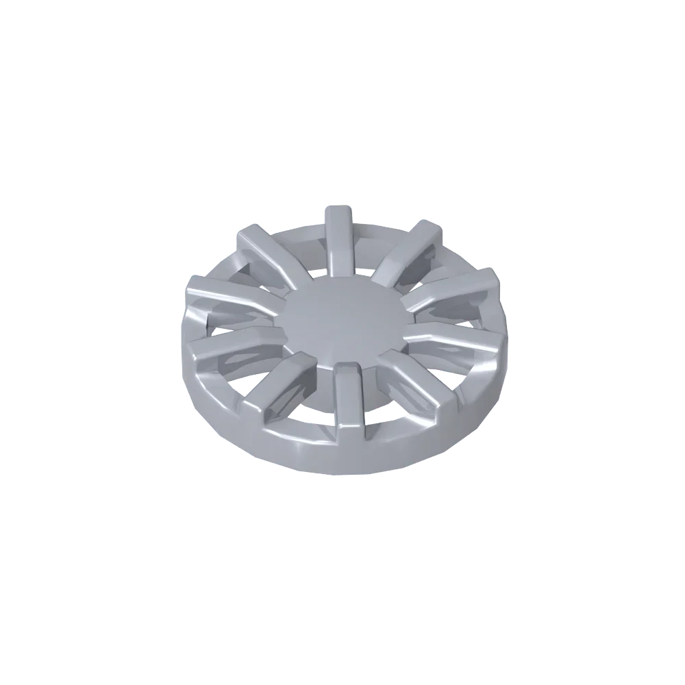 Gobricks GDS-21262 Wheel Cover 7 Spoke Y Shape - for Wheel 18976 compatible with lego 18978B Assembles Building Blocks