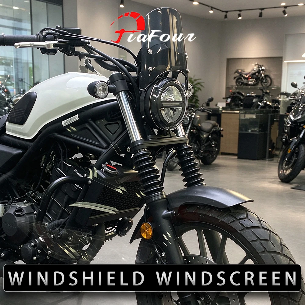 Motorcycles Windshield Windscreen Visor Wind Screen Deflector Kit For CL250 CL300 CL 500 Rebel 250 300 500 1100 CMX 250 CM1100