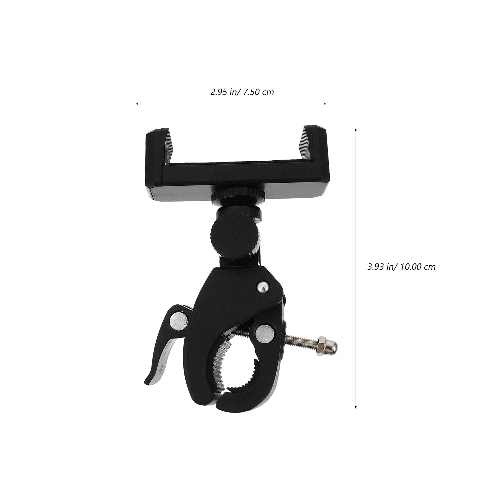

2pcs Phone Clip Mount For Smartphones With Or Without Case 360 Rotation Camera Bracket Tripod Bicycle Handlebar Clamp Plastic